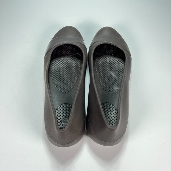 Crocs Gianna Ballet Flats Black Comfortable Slip On Shoes 14573 Women's Size 9 - Picture 6 of 9